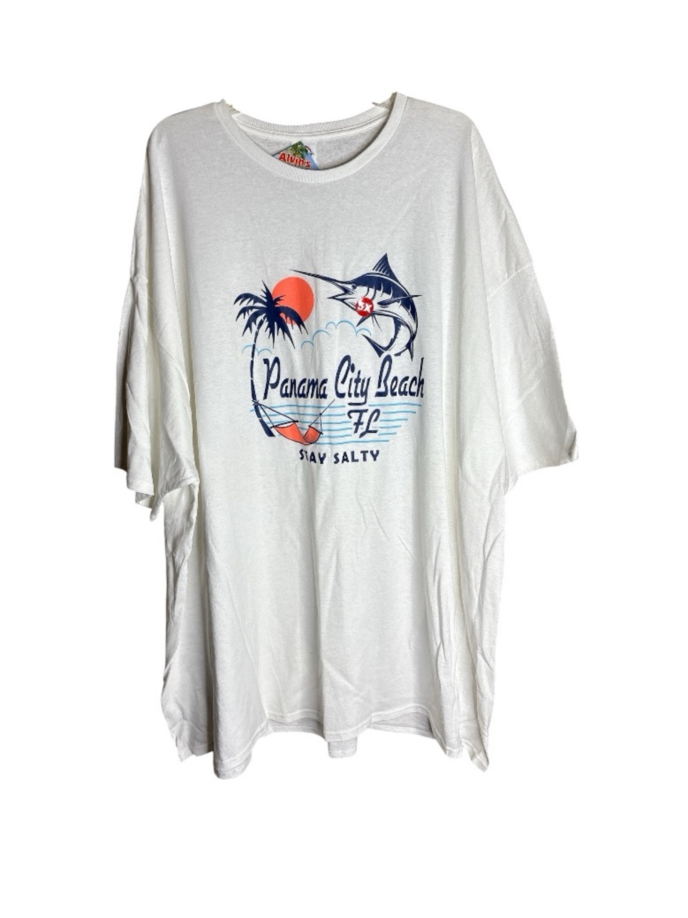 Panama City Beach FL Stay Salty Marlin Graphic Tee 5XL NWT